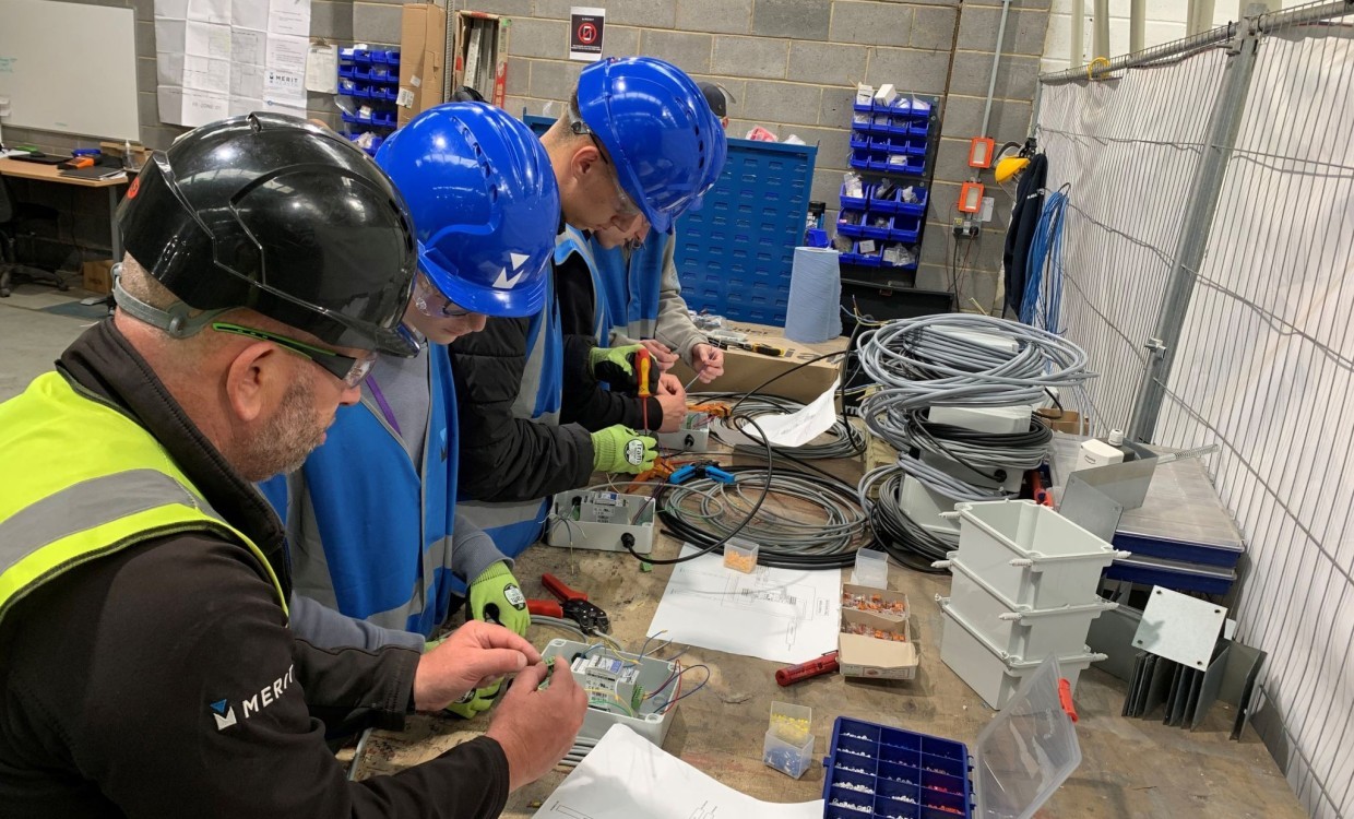 Merit Welcomes CLV Students at its Offsite Manufacturing Facility - Merit